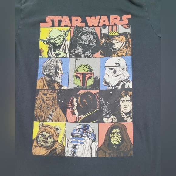Star Wars Men's Graphic T-Shirt Size M VFifthSun Black Short Sleeve Retro - Picture 2 of 8